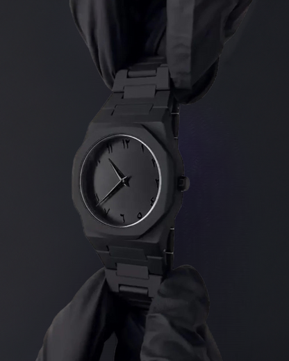 Black Arabic Aura Men's Watch by Zarvy