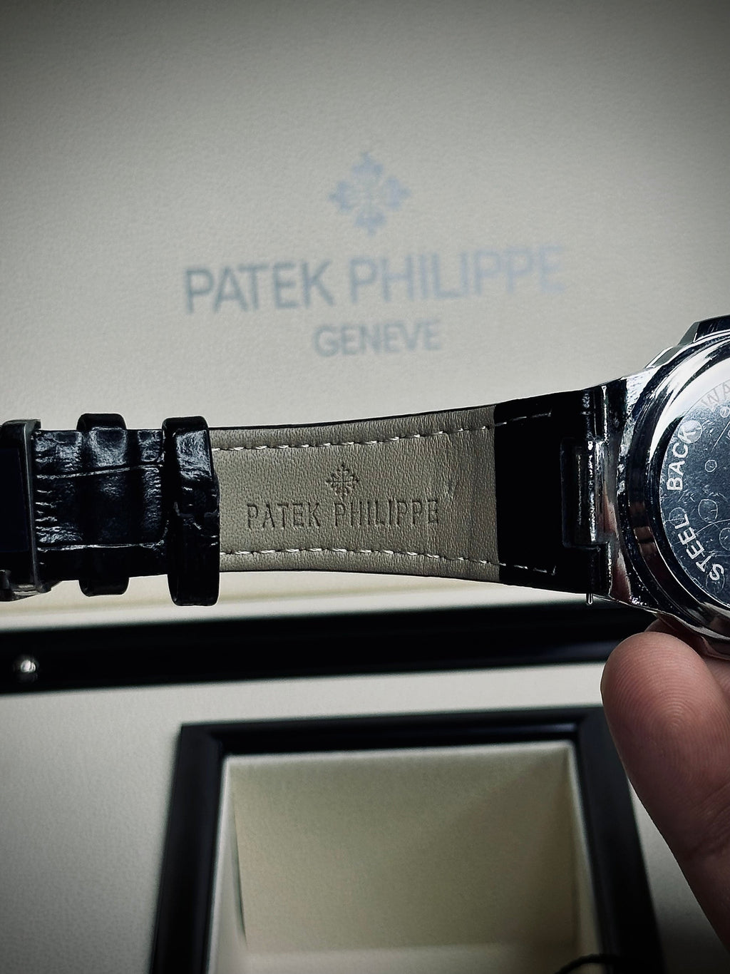 PP Chronograph Premium Leather Strap Watch by Zarvy